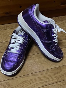 ★US9.5★27.5cm★　OG Vintage NIGO Purple Foil BAPE STA sneakers ape shoes　ベイプ　エイプ　ベイプスター　スニーカー