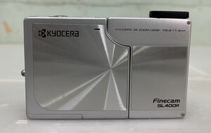 ジャンク品　京セラ KYOCERA FINECAM SL400R 3X ZOOM LENS f=5.8 17.4mm コンパクトデジタルカメラ デジカメ 
