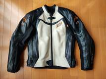 ★HYODレザージャケット ST-X LEATHER MINERVA D3O Mサイズ ivory/black★_画像1