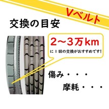 ファンベルトセット スズキ アルトラパン 型式HE21S H14.01～H20.11 2本セット ベルト交換 メンテナンス_画像4