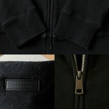 バーバリーブラックレーベル BURBERRY BLACK LABEL ジップアップ パーカー 2 (M) ブラック グレー フルジップ フーディー ジャケット _画像9