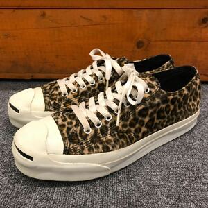 00s CONVERSE JACK PURCELL コンバース ジャックパーセル ヒョウ柄 フェイクファー スニーカー 9 (27cm) 豹柄 レオパード 靴 00年代