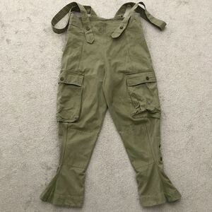 50s イタリア軍 実物 コットン モーターサイクル パンツ オーバーオール 5 ビンテージ ミリタリー カーゴパンツ 50年代 VINTAGE OVERALL