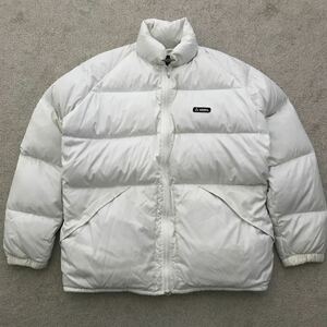 90's USA製 GERRY ジェリー DOWN JACKET ダウン ジャケット ホワイト MEDIUM ビンテージ MADE IN USA ナイロン リップストップ 90年代 白