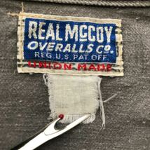 REAL McCOY’S OVERALLS リアルマッコイズ 337X グレー ダック 長袖ワーク シャツ 14 (S) ダブルショルダー ベンチレーション WORK SHIRT_画像4