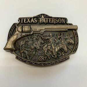 ベルトバックル TEXAS PATERSON COLT 肉厚バックル 現状品　マニア放出品