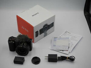 中古美品●ソニー VLOGCAM AV-E10L●ZV-E10 SELP1650●ミラーレス一眼レフカメラ パワーズームレンズキット