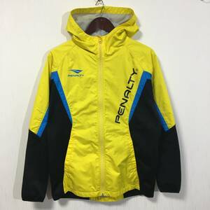 ☆美品☆ PENALTY ペナルティ ウインドブレーカージャケット イエロー×ブラック メンズO/LLサイズ スポーツウェア サッカー フットサル