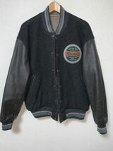 激レア 5段 80'sビンテージ MEN'S BIGI メンズビギ スタジャン 袖革 レザー ワッペン 90's 70's PAZZO アメカジ VAN パパス_画像6