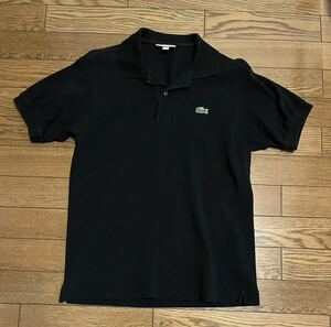 ラコステ LACOSTE USサイズ3 M相当 ポロシャツ L1212AL 日本製 ブラック