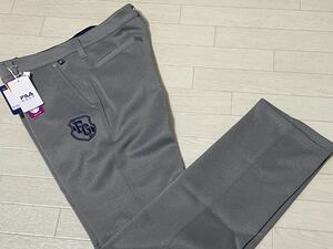 新品★フィラ ゴルフ FILA GOLF 5ポケット 保温 ストレッチ スウェット テーパードパンツ★秋冬★杢グレー★w90