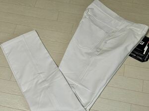 新品◆ブリヂストン ゴルフ TOUR B 裏起毛 保温 ストレート ストレッチパンツ/秋冬/ホワイト/w88