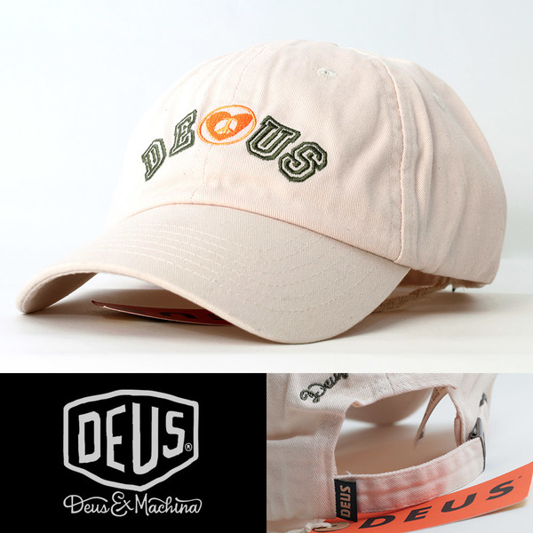 ローキャップ 帽子 メンズ デウス エクス マキナ Deus Ex Machina Active Dad Cap ホワイト DMP237872-VWHブランドロゴ