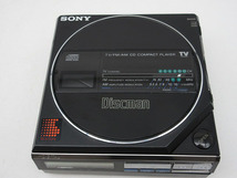 ★sz1237　ソニー　ポータブルCDプレーヤー　ディスクマン D-55T　&　バッテリーケース EBP-380　ブラック　SONY　Discman　通電確認済★_画像2