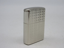 ★sm0545　ジッポー　フリントセット　箱付き　ZIPPO　シルバー　オイルライター　名前刻印有　縦模様　発火石　コレクション　送料無料★_画像3