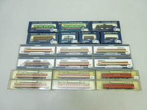 *sz1280 KATO & TOMIX railroad model 19 point set N gauge National Railways train DD51 locomotive row car Kato to Mix collection set sale *