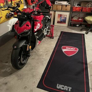 新しいモーターサイクルカーペットディスプレイカーペット耐油性カーペットモーターサイクルマットヘビーモーターレーシングフロアマッの画像5