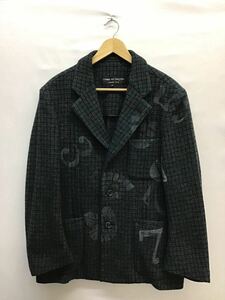 20231128[COMME des GARCONS HOMME PLUS] Comme des Garcons Homme pryus tailored jacket проверка цифра общий рисунок PJ-04046S AD1995