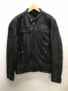 20231129【HARLEY DAVIDSON】ハーレーダビッドソン レザージャケット ライダースジャケット 革ジャン ブラック 98006-11VM