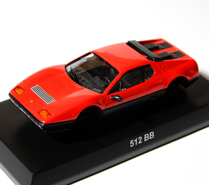 【未組立】京商 1/64 フェラーリ Ⅶ 512BB 赤 レッド ★ Ferrari 7 512 BB Red