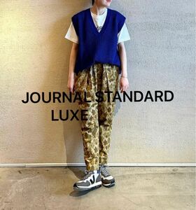 JOURNAL STANDARD LUXEのチノストレッチ タックテーパーパンツ