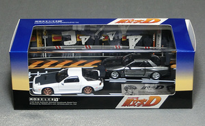 1/64スケール 頭文字D セット Vol.2「高橋涼介 マツダRX-7[FC3S] & 北条凛 日産スカイラインGT-R[R32]」　*MODELER’S製　　*04