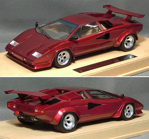 1/18スケール　ランボルギーニ　カウンタク LP5000 QV　1985 *with Rear Wing（メタリックレッド） *メーカー名：IDEA　*品番IM067F　　*06