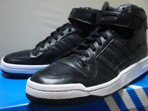 adidas '09 Forum MID Mesh フォーラム MID 黒メッシュ 黒/黒/白 28cm 未使用 デッド