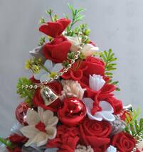 フェルトで作った☆赤い花籠クリスマスツリー☆_画像5