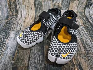 25cm NIKE AIR RIFT BR “POLKADOT” 箱付き 検 エアリフト ブリーズ ポルカ ドット 足袋 スニーカー サンダル 水玉 白/黒 25.0 US8