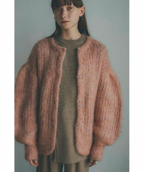 【CLANE/クラネ】COLOR MOHAIR SHAGGY CARDIGAN/カラーモヘヤシャギーカーディガン