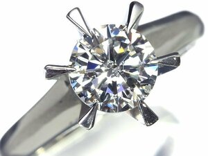 ZM10099SS【1円～】新品【RK宝石】《Diamond》極上ダイヤモンド 特大1.08ct!! Pt900 超高級 一粒ダイヤ ソリティア リング ダイヤ