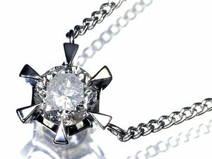 UL9962T【1円～】新品【RK宝石】≪DIAMOND≫ 極上ダイヤモンド 特大1.19ct!! Pt900 Pt850 超高級 一粒ダイヤ ネックレス ダイヤ