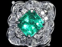 KV9935T【1円～】新品【RK宝石】≪Emerald≫ 鮮やかな色彩!! 極上エメラルド 大粒0.75ct 極上ダイヤモンド 0.5ct Pt900 高級リング ダイヤ_画像1