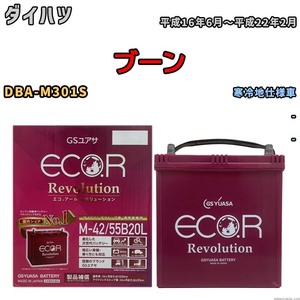 バッテリー GSユアサ エコ.アール レボリューション ダイハツ ブーン DBA-M301S - ERM4255B20L