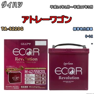 バッテリー GSユアサ エコ.アール レボリューション ダイハツ アトレーワゴン TA-S220G キーレス ERM4255B20L