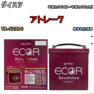 バッテリー GSユアサ エコ.アール レボリューション ダイハツ アトレー７ TA-S231G - ERM4255B20L