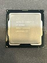 【完動品】Intel Core i7 9700k 3.60Ghz SRELT_画像1