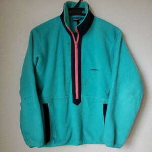 【80s後期～90s】patagonia プルオーバー フリースジャケット パタゴニア USA製 ハーフジップジャケット シンチラ