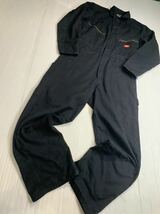 90's ヴィンテージ　Dickies ディッキーズ　ベリーズ製　黒　4879BK つなぎ　ツナギ　オールインワン　サロペット　38 ブラック_画像6