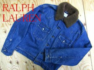 ★ラルフローレン RalphLauren★メンズ 襟ムートンファー ジージャン デニムジャケット★R51119046A