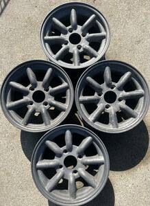 WATANABE 13inch 4H×114.3(PCD) OFFSET +48約　送料無料　(県内のみ)