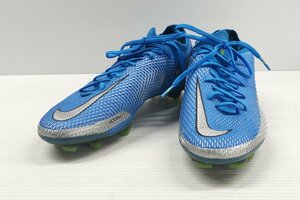 IZU【中古品】 NIKE ナイキ ファントム GT エリート FG ブルー×シルバー 24cm 〈124-231103-AS-19-IZU〉