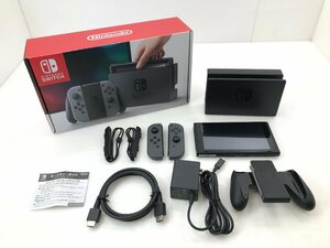 【TAG・現状品】(4)★1円 ★Nintendo Switch本体 旧モデル グレー ★動作確認済み ★足ゴムが溶けてます/画面ヤケ有　034-231120-YK-29-TAG