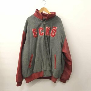 TEI【中古品】 MARK ECKO スタジャン グレー レッド サイズ4XL マークエコー ジャケット メンズ 〈147-231105-MA-16-TEI〉