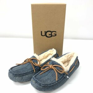 TEI【中古品】 UGG 1013026 WASHED DAKOTA インディゴ 24cm 箱付 アグ　ダコタ レディース モカシン 〈167-231118-TK-2-TEI〉