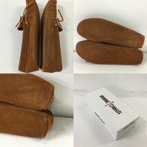 TEI【中古品】 MINNETONKA 703 ミネトンカ ブラウン 25.5cm 箱付 メンズ レディース モカシン スリッポン 〈165-231120-YO-24-TEI〉_画像9