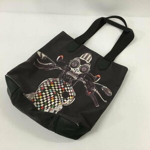 TEI[ present condition delivery goods ] PAUL SMITH transcription print tote bag Paul Smith black (188-231124-YO-2-TEI)