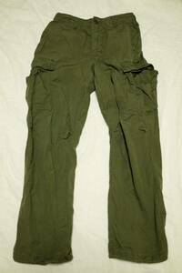 60s Us army ジャングルファティーグ 4th small-long vintage ヴィンテージ Jungle Fatigue 軍パン カーゴパンツ