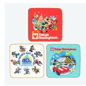 【送料無料】1点のみ　新品　未開封　TDR ディズニーリゾート　ミニタオル　40周年　ミッキー　ディズニーランド　レトロ